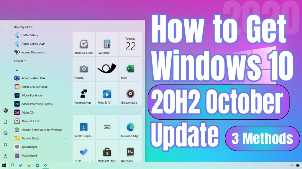 How to install Lasted Windows 10 Update – October 2020 Update v20H2
