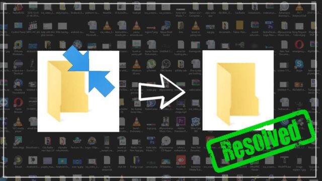 How to remove Double Blue Arrows from every icons – Windows 10 (FIXED)