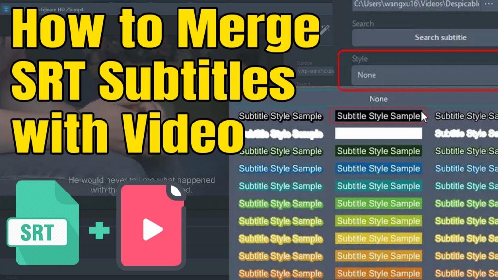 How to Merge SRT Subtitles with Video