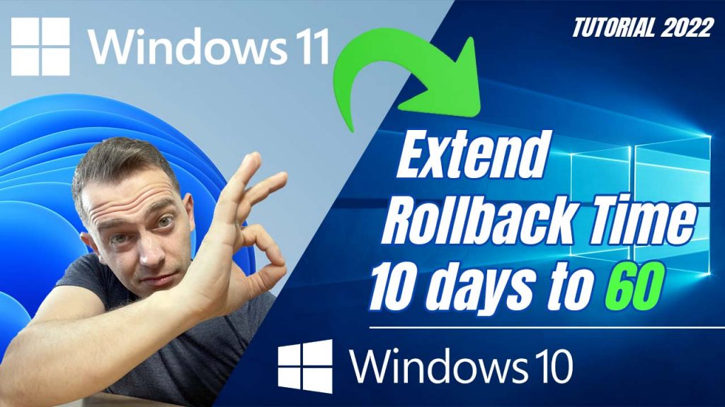 How to Extend 10 Days Period to go back to Windows 10 (Before “windows.old” Deleted)
