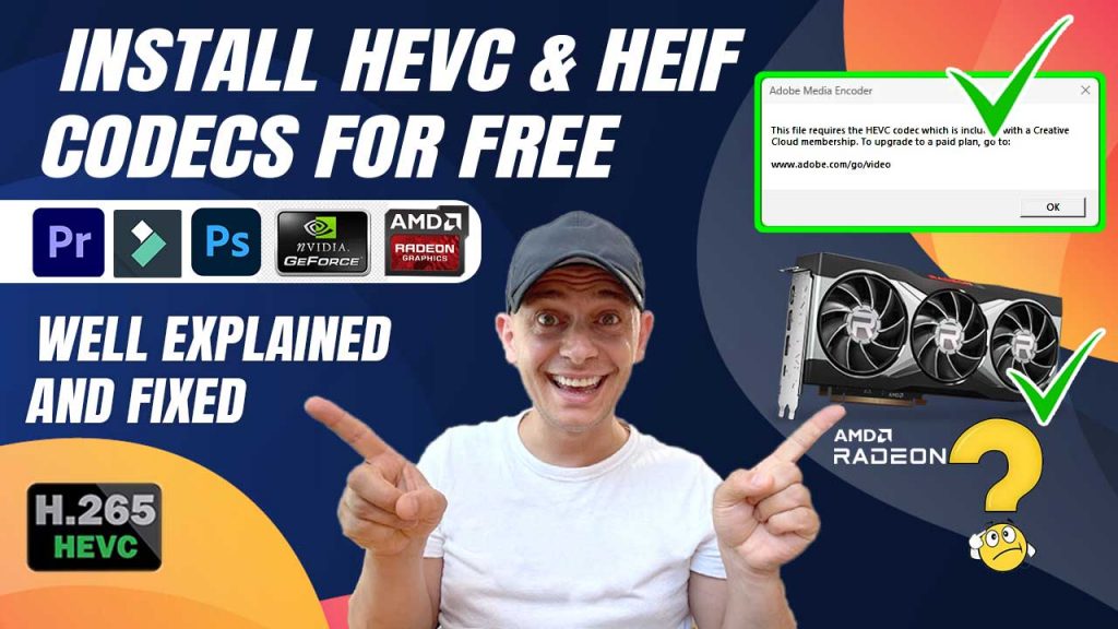 How to Fix HEVC and HEIF Extensions Adobe Premier Pro
