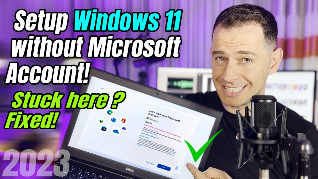 How to setup Windows 11 without Microsoft Account 2023 (Enable Local Account)
