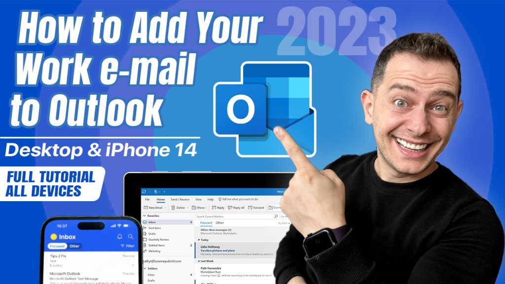 How to add a work business email on Outlook 365 – Tutorial 2023