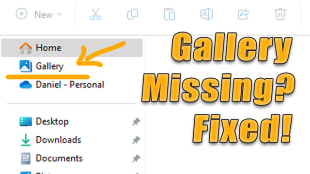 How to Add or Remove Gallery to File Explorer Windows 11 (Fixed)