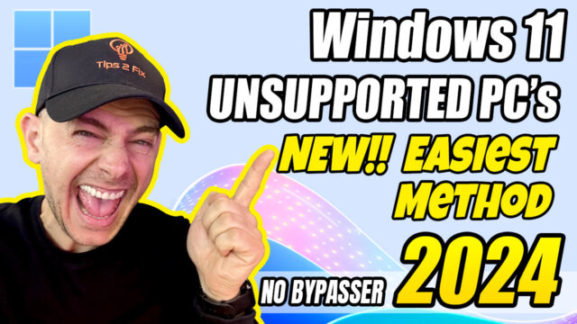 How to Install Windows 11 on Unsupported PCs (New Easiest Method 2024)