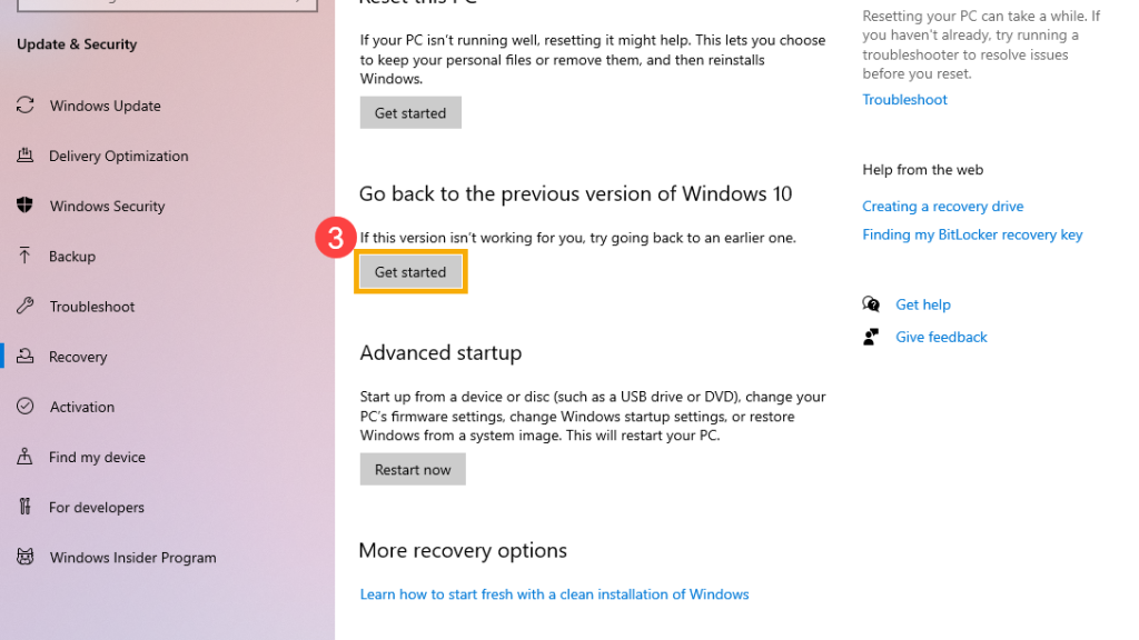 (Windows 11/10 ) How to go back to the previous version of Windows