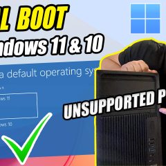 How to Dual Boot Windows 11 24H2 with Windows 10 on the Same Drive (Unsupported PC)