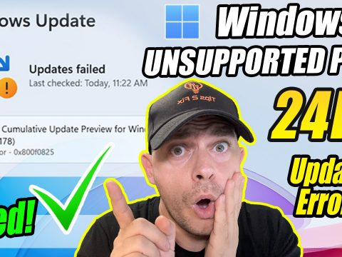 How to Fix Windows 11 24H2 Updates Not Working Install Error 0x800f0825