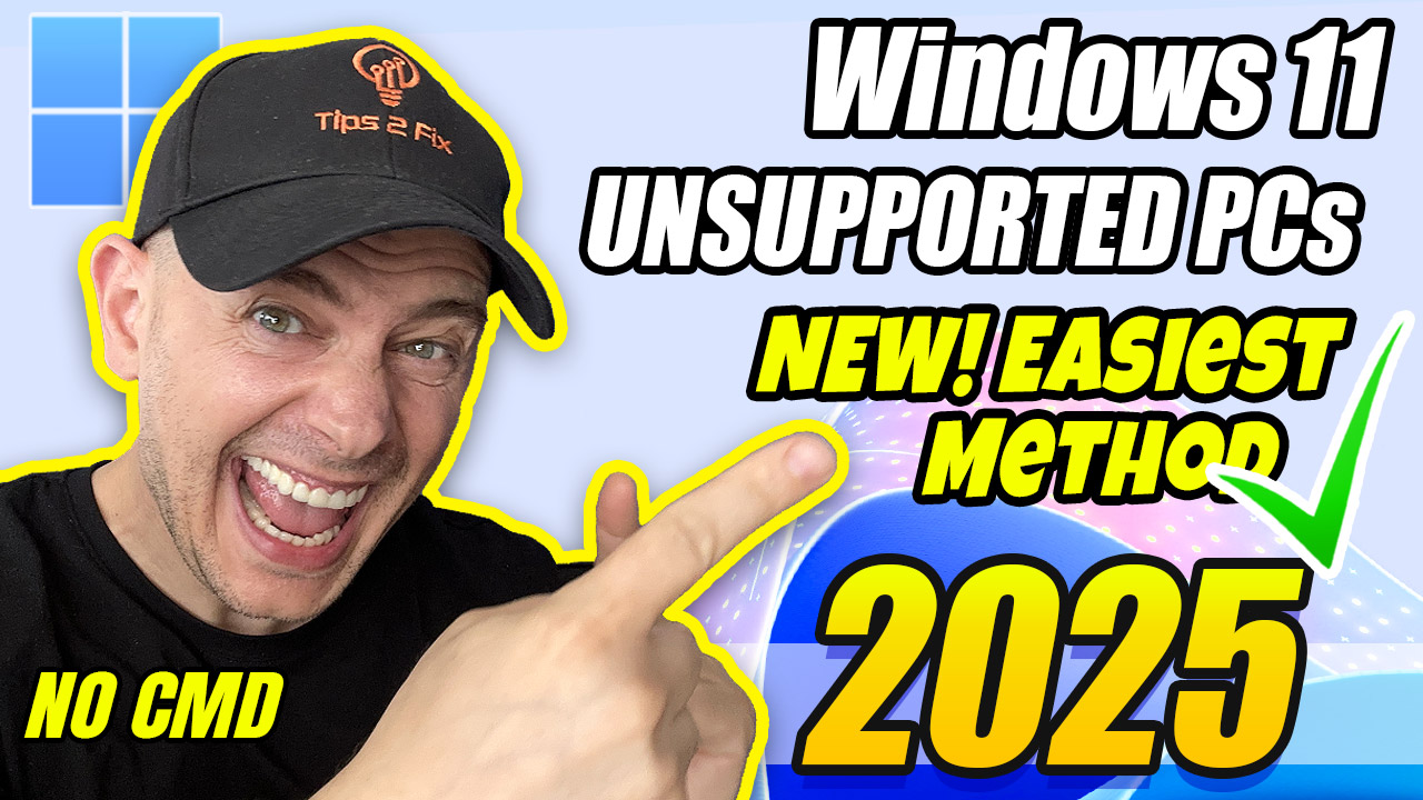 How to Install Windows 11 on Unsupported PCs (2025) – Easiest Updated Method!