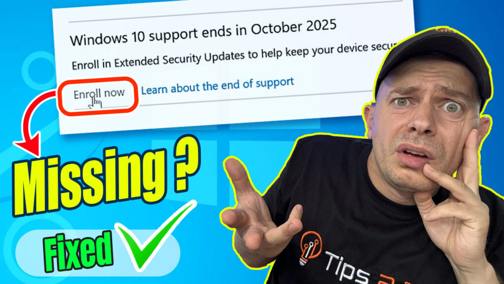 Windows 10 ESU Enrollment Not Showing? Here’s the Quick Fix!