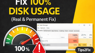 How to Fix 100% Disk Usage in Windows 10/11 (Complete Guide)