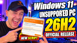 How to Install Windows 11 26H2 on Unsupported PC (Official Release + New Script)
