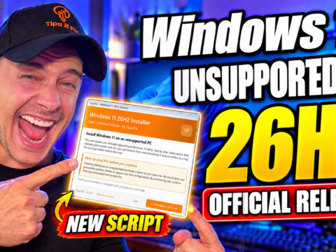 How to Install Windows 11 26H2 on Unsupported PC (Official Release + New Script)